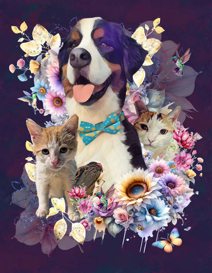 Digital Pet Portraits